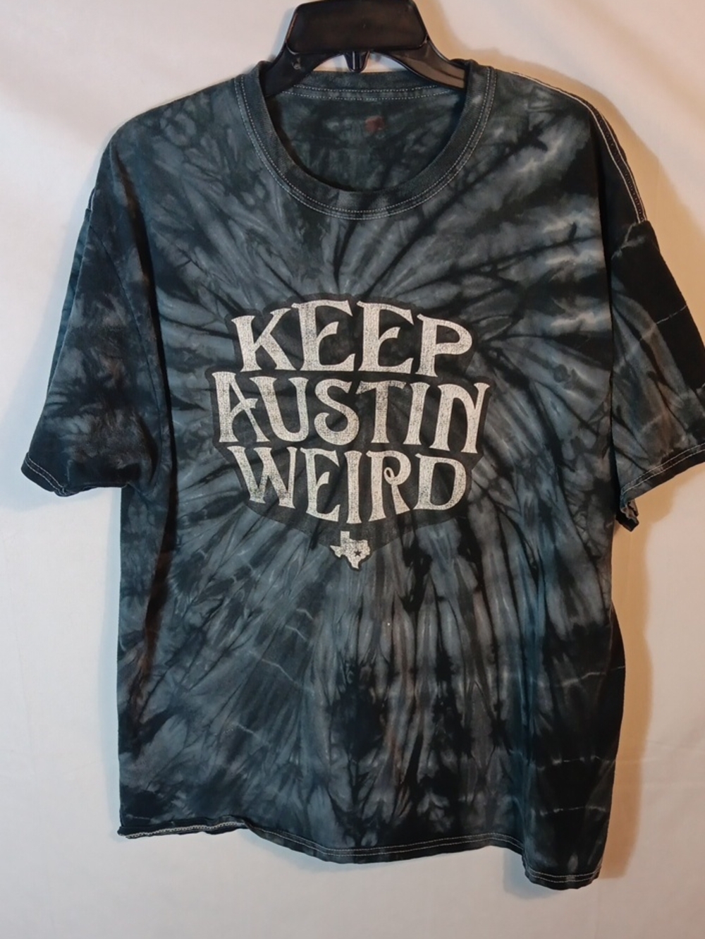 Keep Austin Weird Tie-Dye Unisex T-Shirt - Black/Gray